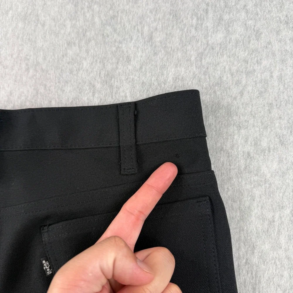 Vintage Levis Pants Mens Fits 33x28 Black 517 Sta Prest Bootcut 70s Made in USA